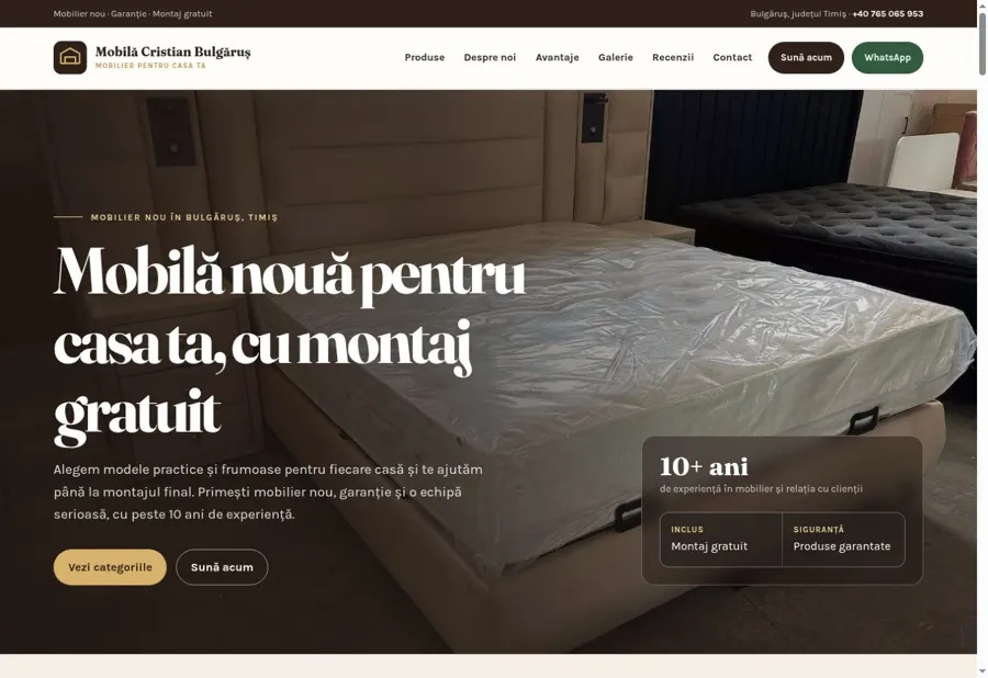 Homepage Mobilă Cristian Bulgăruș